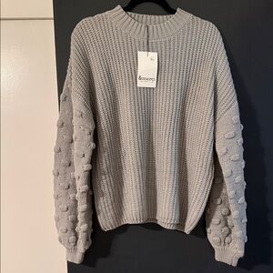 &merci Women's Gray Sweater